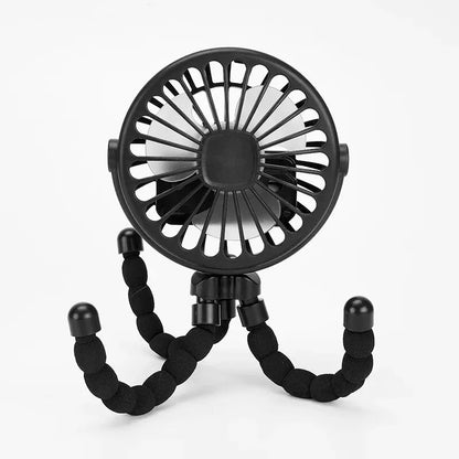 Multi Functional Student Baby Stroller Portable USB Mini  USB Rechargeable Handheld Electric Fan for Home 3 Speeds