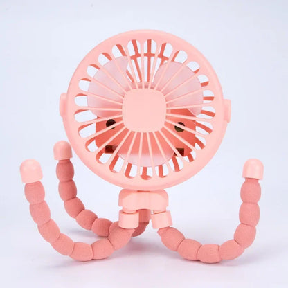 Multi Functional Student Baby Stroller Portable USB Mini  USB Rechargeable Handheld Electric Fan for Home 3 Speeds