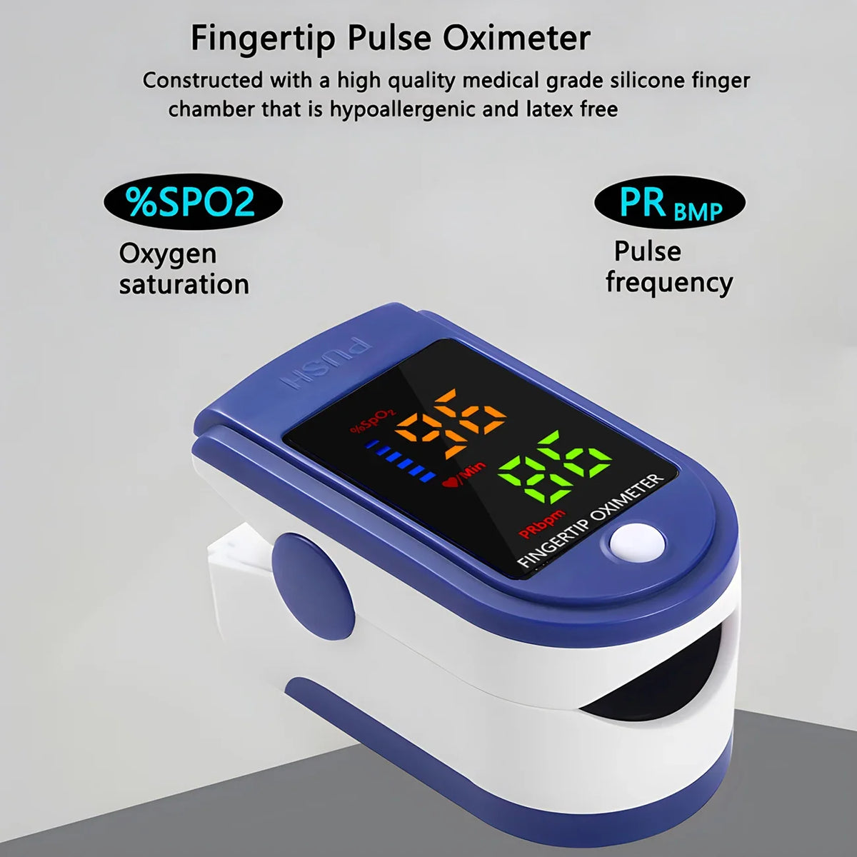 Infrared Forehead Thermometer & Finger Pulse Oximeter | Non-Contact