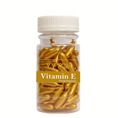 Vitamin E Serum Capsules, Single-Use Essence Capsules, Hydrating and Moisturizing Facial Skin 90 Capsules/Bottle - 1 Bottle