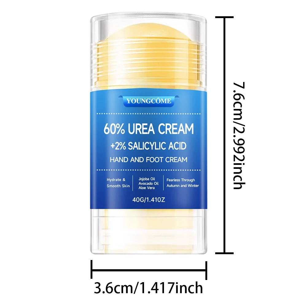 Urea Cream 60 Percent For Feet Plus 2% Salicylic Acid Foot Cream and Hand Cream Maximum Strength with Hyaluronic Acid,Tea Tree