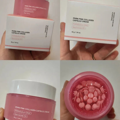 PDRN Pink Collagen Capsule Cream-Niacinamides & Skin Renewal Moisturizer
