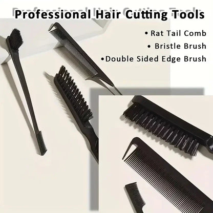 Bristle Slick Back Hair Brush for Sleek Ponytail Bun & Smoothing Baby Hairs, Flyaways, Edge Control - Backcombing & Teasing