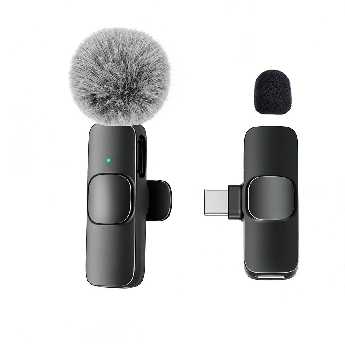 Type-C Port Professional Wireless Lavalier Microphone for Smartphones Plug Play