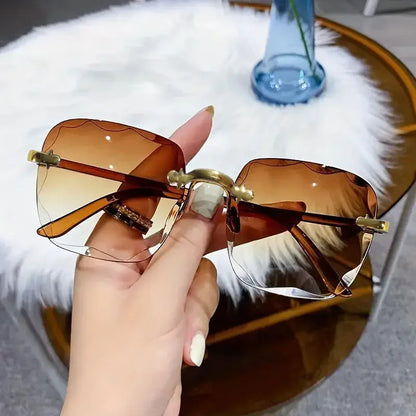 Women's Square Rimless Sunglasses (1 or 3 pieces)