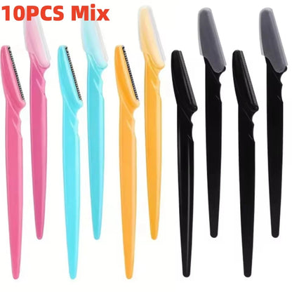 Facial Razor Dermaplaning Set | Eyebrow Shaping · Face Shaving · Multicolour | 10 · 15 · 30 Piece | Braviixx