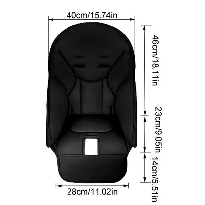 Dining Chair Cover PU Leather Baby Dining Chair Cover Soft Multifunctional Seat Cover With Padded Comfortable for Children