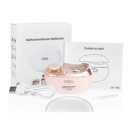 🎁 Perfect for All Ages 👵👶 3-in-1 Automatic Electric Nail Clipper with Polishing - 🌟Safe & Convenient🌟