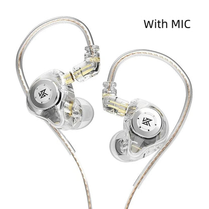 KZ EDX PRO Dynamic Earphones HIFI Bass Earbuds In Ear Monitor Sport Noise Cancelling Headset