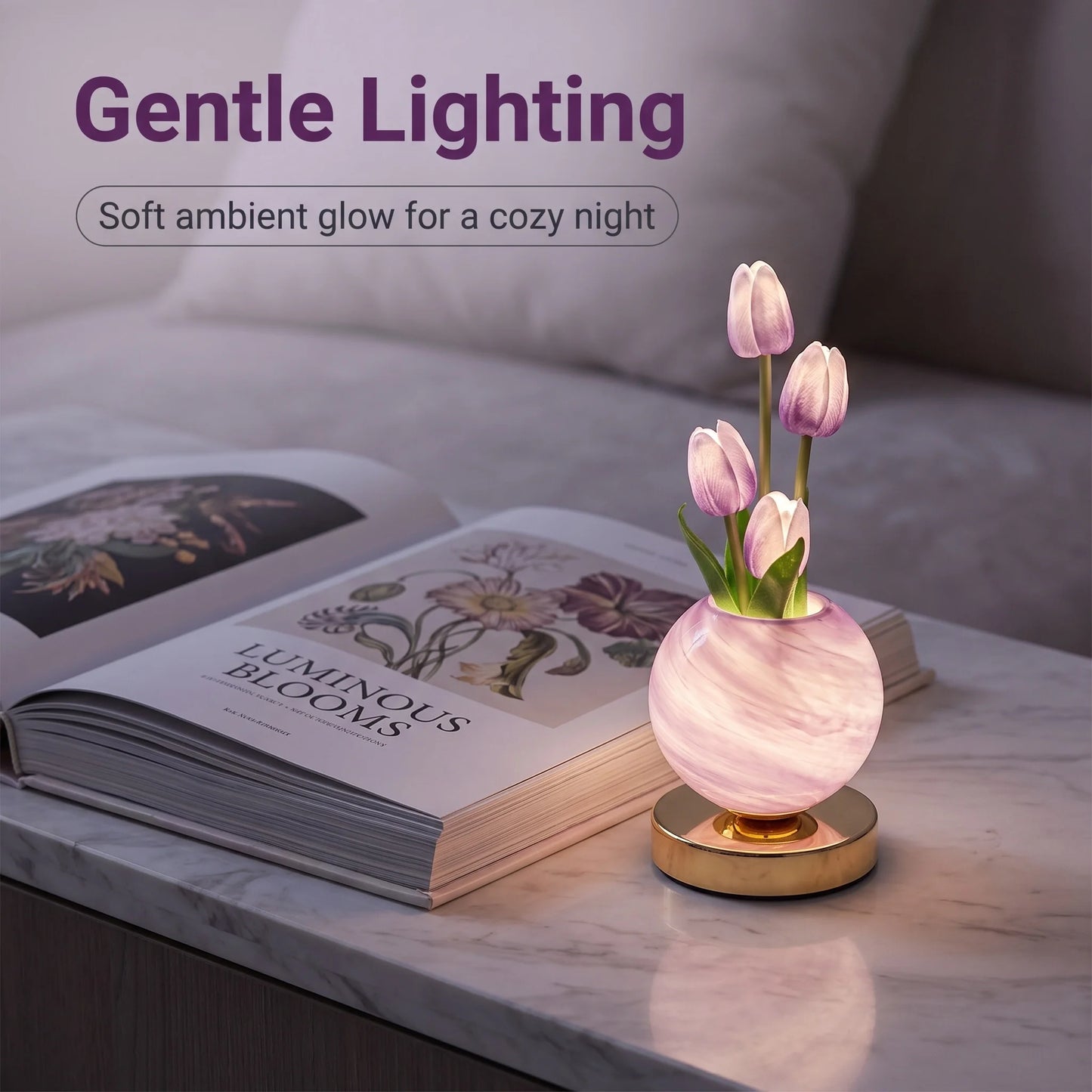 TulipGlow™ Planet Lamp 🌷✨ — Dreamy Light, Cozy Vibes
