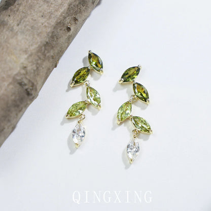 The Floating Kite and Trillion Diamond Stud - Lab Diamonds and 14k Gold - Made to Order