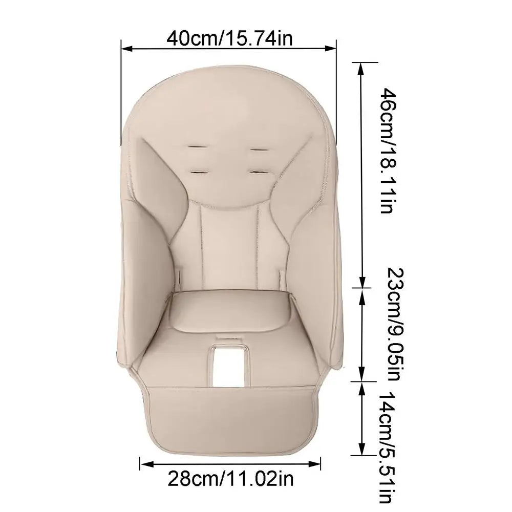 Dining Chair Cover PU Leather Baby Dining Chair Cover Soft Multifunctional Seat Cover With Padded Comfortable for Children