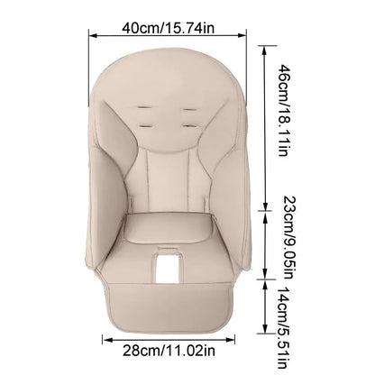 Dining Chair Cover PU Leather Baby Dining Chair Cover Soft Multifunctional Seat Cover With Padded Comfortable for Children
