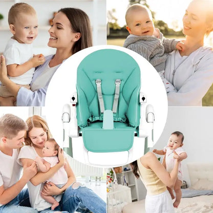 Dining Chair Cover PU Leather Baby Dining Chair Cover Soft Multifunctional Seat Cover With Padded Comfortable for Children