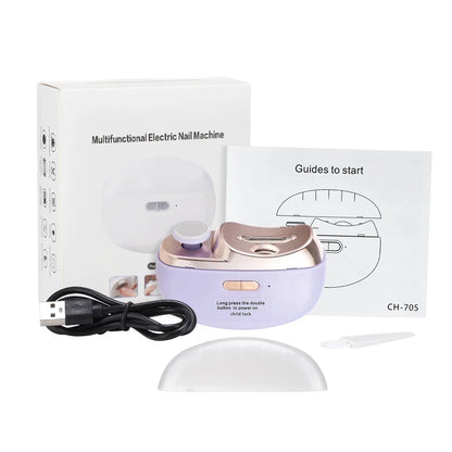 🎁 Perfect for All Ages 👵👶 3-in-1 Automatic Electric Nail Clipper with Polishing - 🌟Safe & Convenient🌟