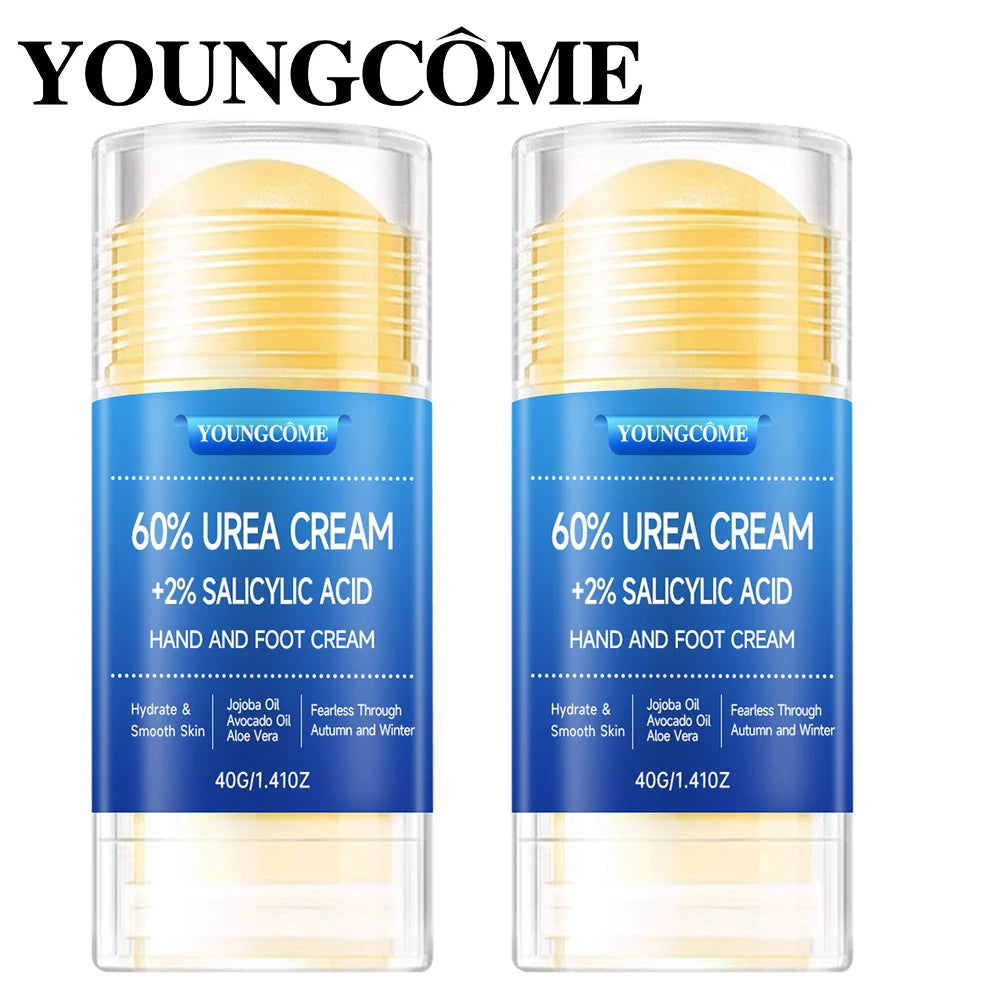 Urea Cream 60 Percent For Feet Plus 2% Salicylic Acid Foot Cream and Hand Cream Maximum Strength with Hyaluronic Acid,Tea Tree
