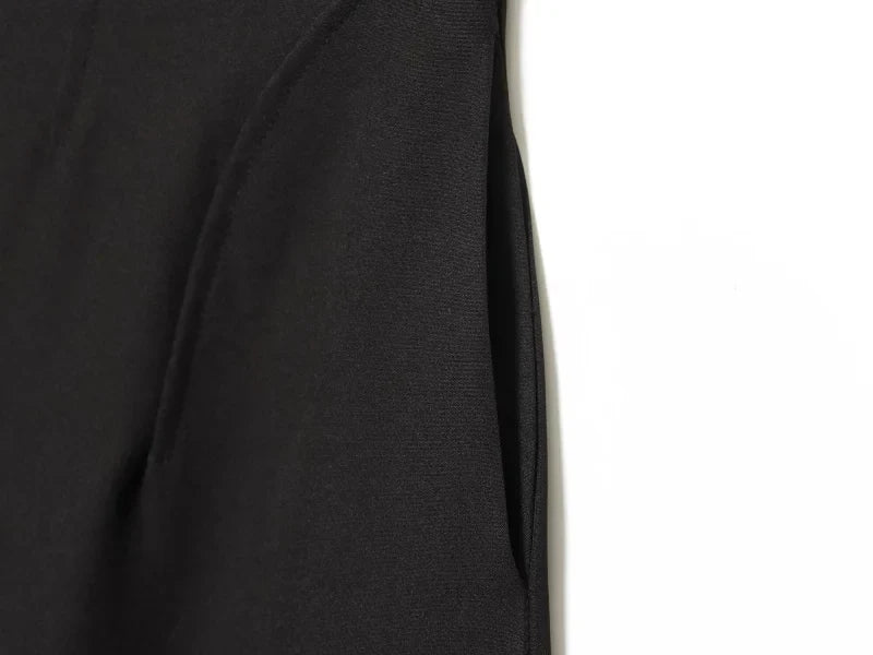 ETJ 2025 women's new fashion design three-dimensional cut high collar slim suit jacket & matching casual trousers