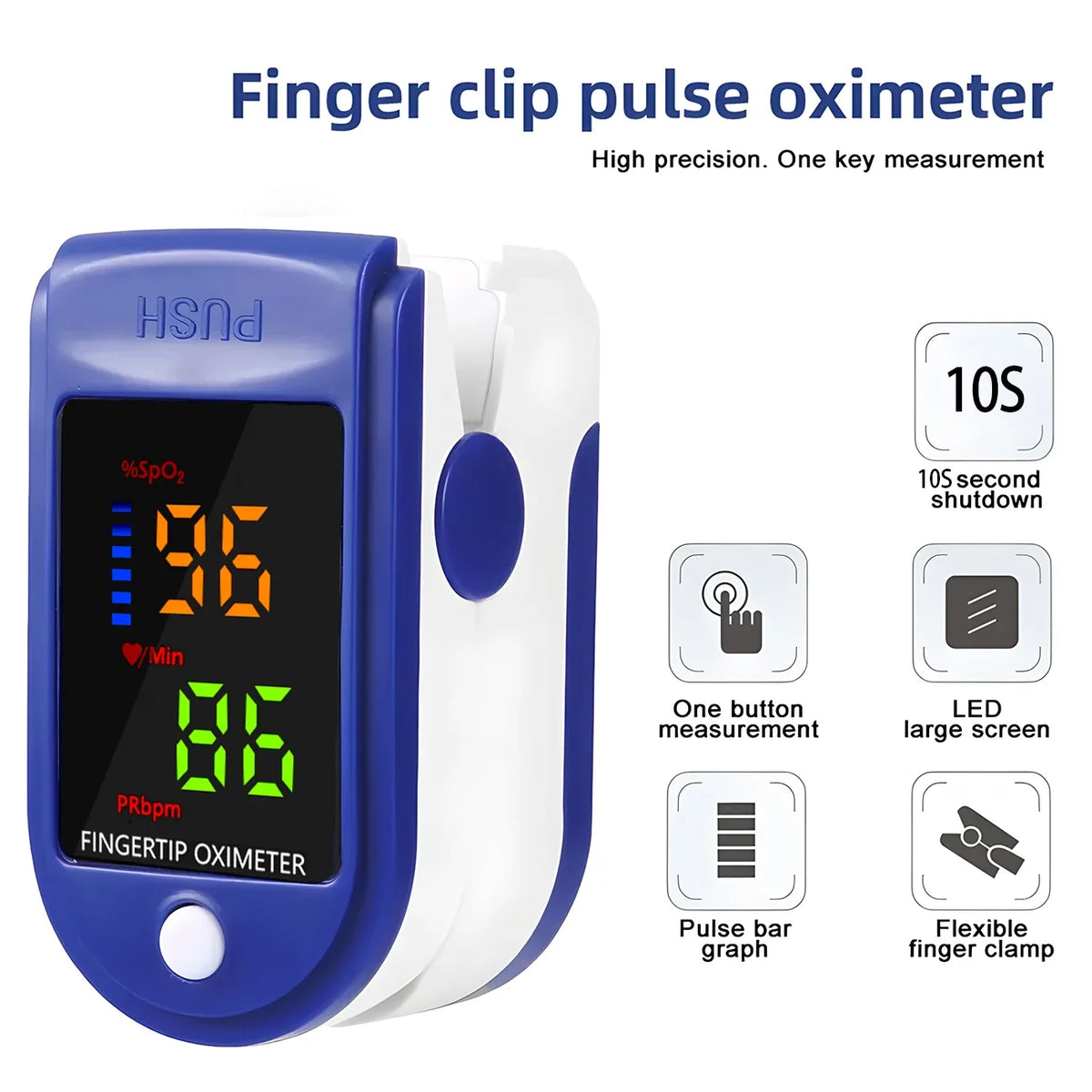 Infrared Forehead Thermometer & Finger Pulse Oximeter | Non-Contact