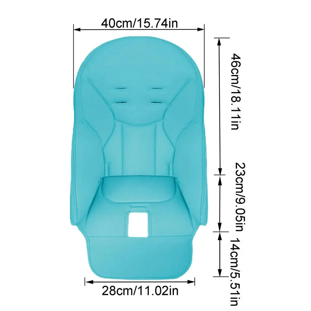 Dining Chair Cover PU Leather Baby Dining Chair Cover Soft Multifunctional Seat Cover With Padded Comfortable for Children