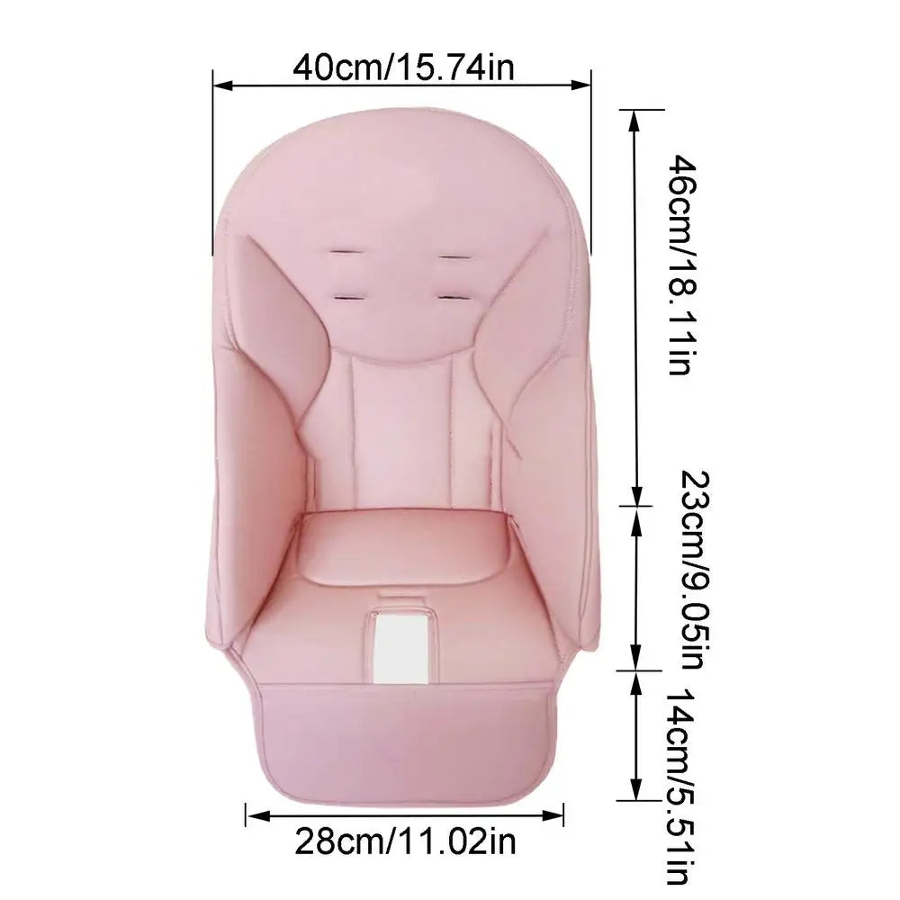 Dining Chair Cover PU Leather Baby Dining Chair Cover Soft Multifunctional Seat Cover With Padded Comfortable for Children