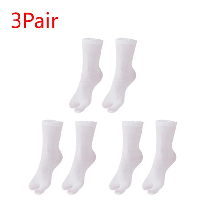 1-5PCS Women/Men Unisex Japanese Kimono Flip Flop Sandal Split Two Toes Sock Tabi Geta Cotton Socks New Arrival
