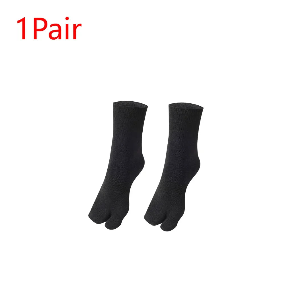 1-5PCS Women/Men Unisex Japanese Kimono Flip Flop Sandal Split Two Toes Sock Tabi Geta Cotton Socks New Arrival