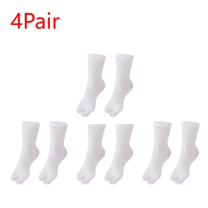 1-5PCS Women/Men Unisex Japanese Kimono Flip Flop Sandal Split Two Toes Sock Tabi Geta Cotton Socks New Arrival
