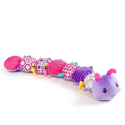 Musical Caterpillar Plush Toy with Multi-Segment Sensory Design and Sound Effects for Babies 0-3 Years